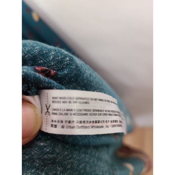 Free People Green Jade Combo BOHO Morning Song Maxi Dress Size Small - Picture 10 of 11